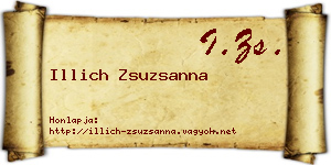 Illich Zsuzsanna névjegykártya
