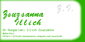zsuzsanna illich business card